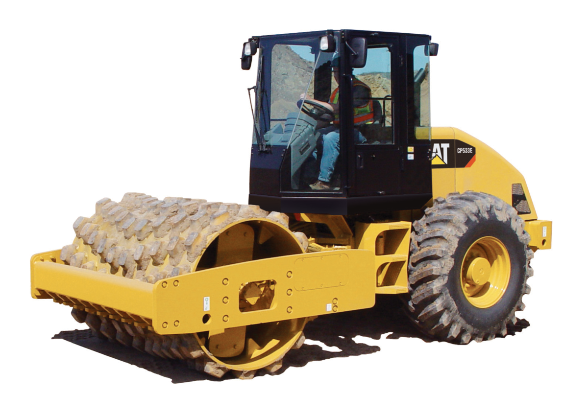 Rolo compactador de solo Caterpillar CP533E
