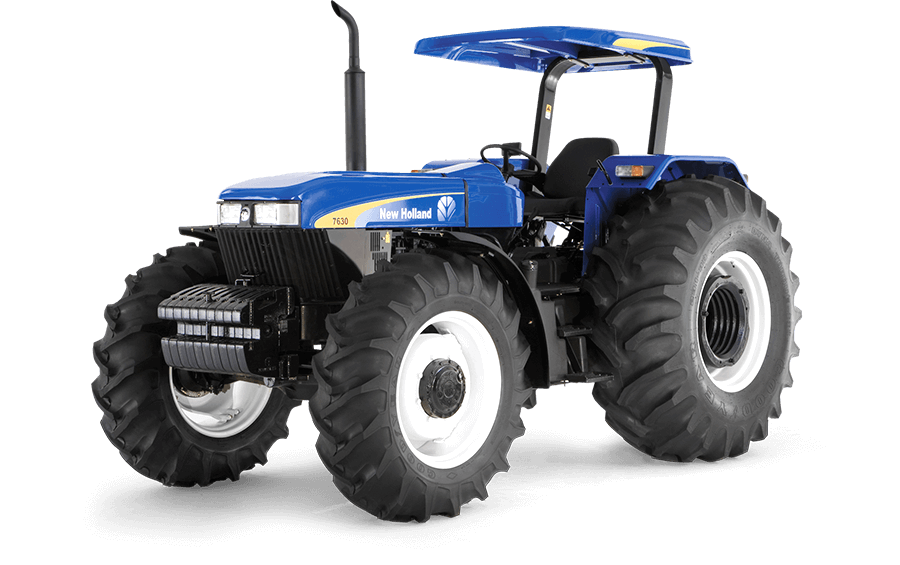 Trator com roçadeira New Holland 8030